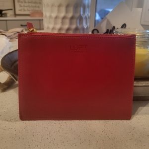 LOFT Outlet Red Clutch, NWOT